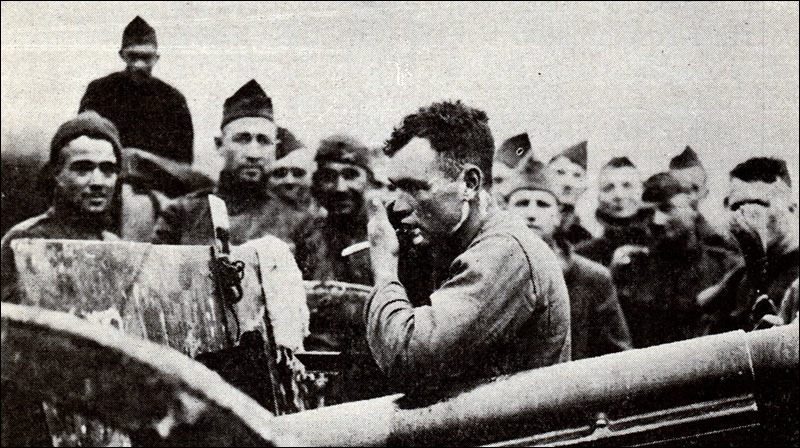2d Division encamped on its way to Meuse-Argonne (Blanc Mont).