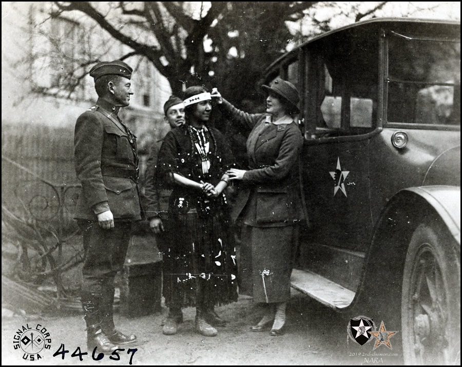 Maj. Gen. John A. Lejeune's house New Year dinner. Neuwied, Germany. December 31, 1918.