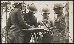 Battery B, 12th Regt. F. A., 2nd Division, north of Chateau Thierry near Bois de Belleau.