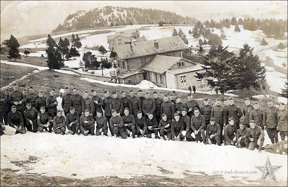 A few 2nd Division men possibly photographed in Germany during the winter of 1918-1919.