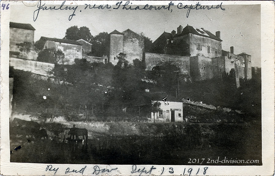 2nd Division captures Jaulny, France.