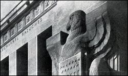 Symbolic Eagle and Ornamental Map Aisne-Marne Memorial