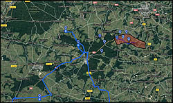 2nd Division map of Vierzy, France