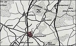 Map of the St. Mihiel Salient by the 2nd Engineers