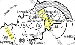 Zone of American Army of Occupation, December 21, 1918