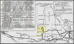 Map Blanc Mont Ridge area near Somme-Py