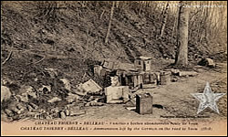 CHATEAU-THIERRY - BELLEAU - Ammunition left by the German on the road to Veau [sic] (1918)