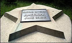 2nd Division Marker inside Belleau Wood