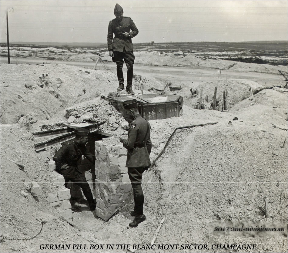 GERMAN PILL BOX IN THE BLANC MONT SECTOR, CHAMPAGNE