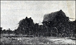 Road around Mine Crater Souain—Somme-Py Built by 2d. Engrs. October 5, 1918.