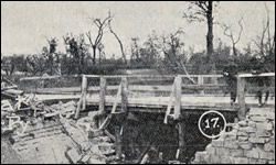 Bridge at Somme Py built by 2d Engrs. October 7, 1918.