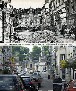 Chateau Thierry ninety years after the Great War ended.
