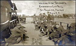 Delousing station at St. Nazaire, Camp 1