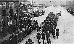 3rd Army men marching in Coblenz ca. 1921.