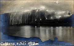 American fireworks at Coblenz, Germany July 4, 1919