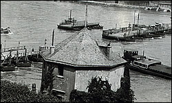 THE STARS AND STRIPES FLYING OVER EHRENBREITSTEIN ON THE RHINE