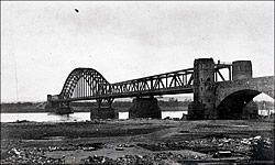 Crown Prince Wilhelm Bridge at Engers, Germany.