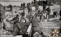 Pontoon bridge at Honningen, Germany May 25, 1919