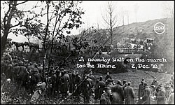 The 2nd Engineers on the march to the Rhine between Geichlingen and Oberweiler, Germany
