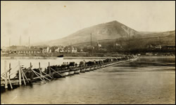 Pontoon Bridge at Rheinbrohl, Germany