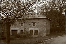 Street scene at Villemontry, France