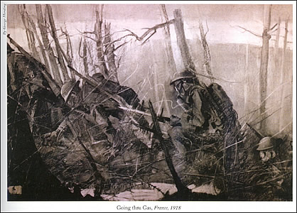 Going through Gas, France, 1918